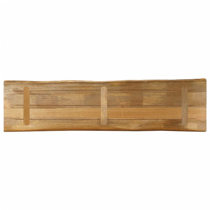 Bordsskiva 160x40x3,8 cm levande kant massivt grovt mangoträ