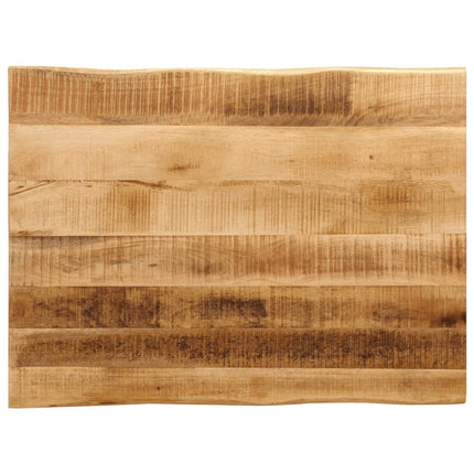 Bordsskiva 80x60x3,8 cm levande kant massivt grovt mangoträ