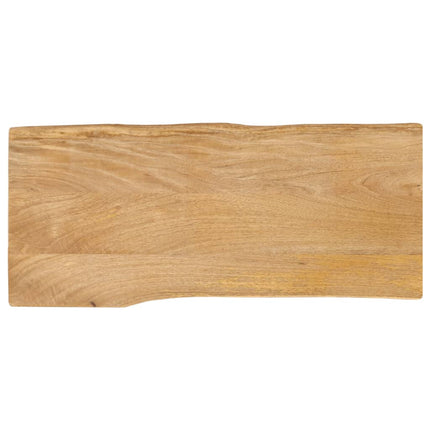 Bordsskiva 90x40x2,5 cm levande kant massivt mangoträ