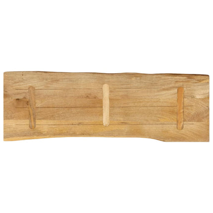 Bordsskiva 120x40x2,5 cm levande kant massivt mangoträ