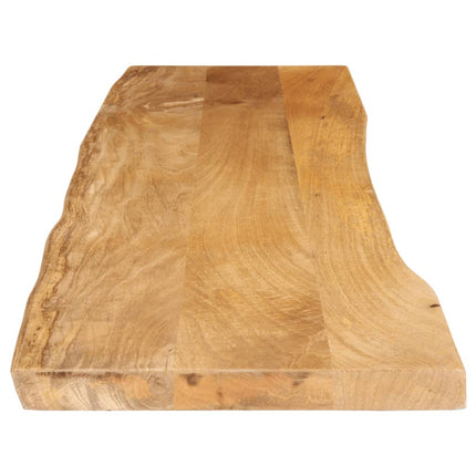 Bordsskiva 160x40x2,5 cm levande kant massivt mangoträ