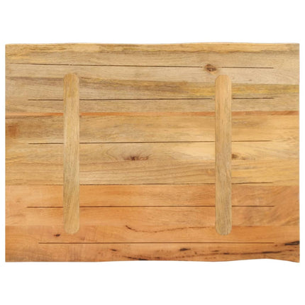 Bordsskiva 80x60x2,5 cm levande kant massivt mangoträ