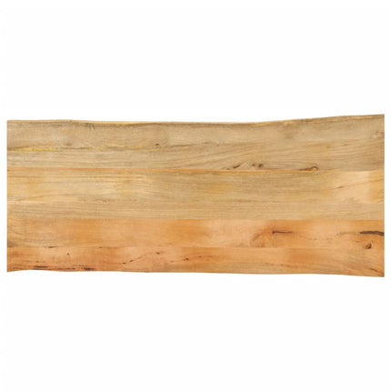 Bordsskiva 140x60x2,5 cm levande kant massivt mangoträ