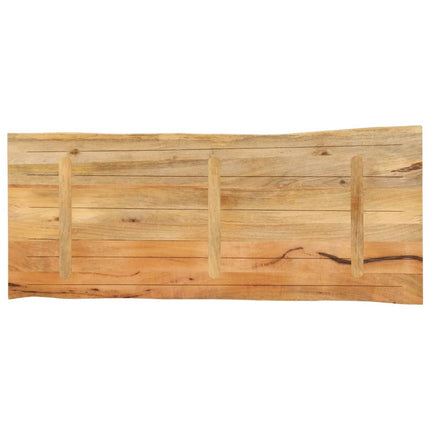 Bordsskiva 140x60x2,5 cm levande kant massivt mangoträ