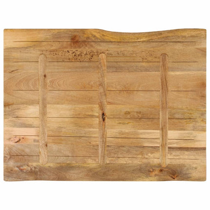 Bordsskiva 110x80x2,5 cm levande kant massivt mangoträ