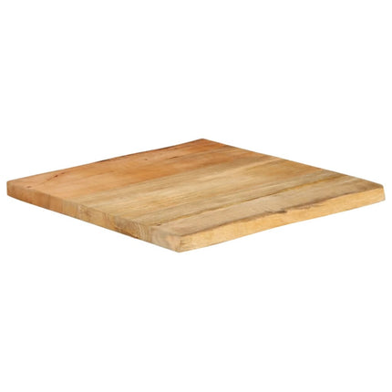 Bordsskiva 40x40x3,8 cm levande kant massivt mangoträ
