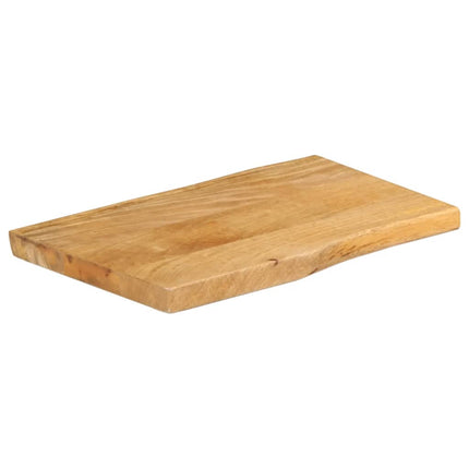 Bordsskiva 50x40x3,8 cm levande kant massivt mangoträ