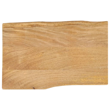 Bordsskiva 60x40x3,8 cm levande kant massivt mangoträ