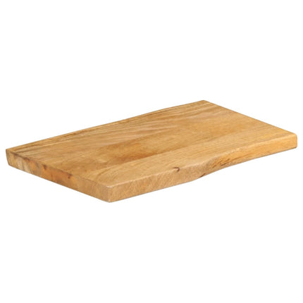 Bordsskiva 60x40x3,8 cm levande kant massivt mangoträ