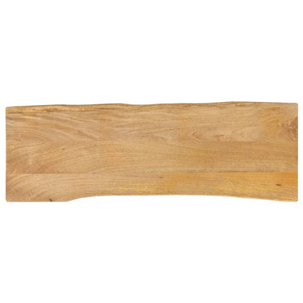 Bordsskiva 140x40x3,8 cm levande kant massivt mangoträ