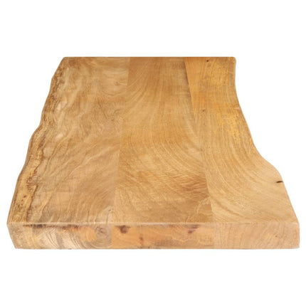 Bordsskiva 140x40x3,8 cm levande kant massivt mangoträ