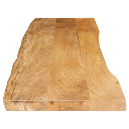 Bordsskiva 160x40x3,8 cm levande kant massivt mangoträ