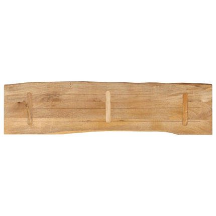 Bordsskiva 160x40x3,8 cm levande kant massivt mangoträ