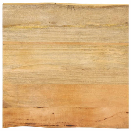 Bordsskiva 60x60x3,8 cm levande kant massivt mangoträ