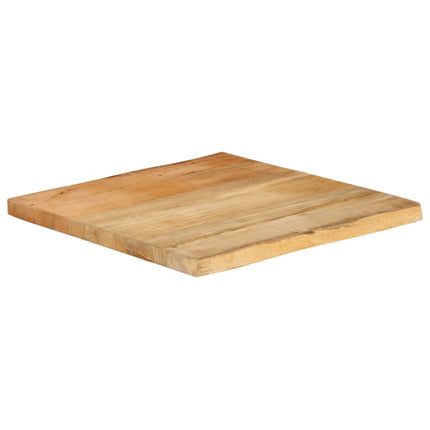 Bordsskiva 60x60x3,8 cm levande kant massivt mangoträ
