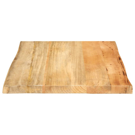 Bordsskiva 60x60x3,8 cm levande kant massivt mangoträ