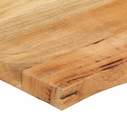 Bordsskiva 60x60x3,8 cm levande kant massivt mangoträ