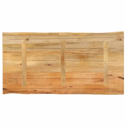 Bordsskiva 110x60x3,8 cm levande kant massivt mangoträ
