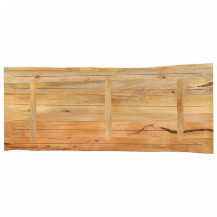Bordsskiva 140x60x3,8 cm levande kant massivt mangoträ