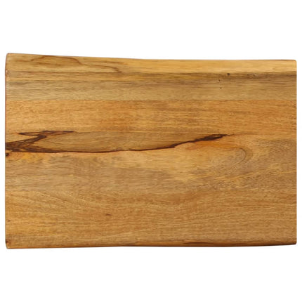 Bordsskiva 50x40x2,5 cm levande kant massivt mangoträ