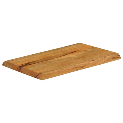 Bordsskiva 50x40x2,5 cm levande kant massivt mangoträ
