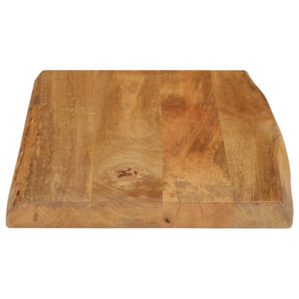 Bordsskiva 50x40x2,5 cm levande kant massivt mangoträ