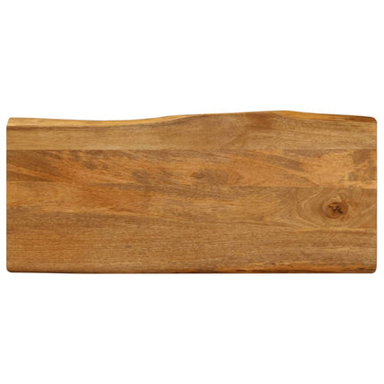 Bordsskiva 80x40x2,5 cm levande kant massivt mangoträ