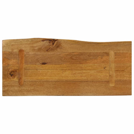 Bordsskiva 80x40x2,5 cm levande kant massivt mangoträ