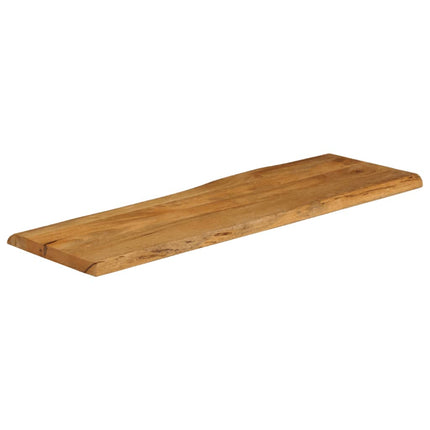 Bordsskiva 120x40x2,5 cm levande kant massivt mangoträ