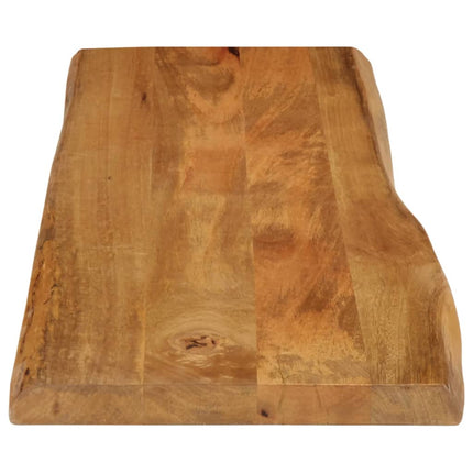 Bordsskiva 120x40x2,5 cm levande kant massivt mangoträ