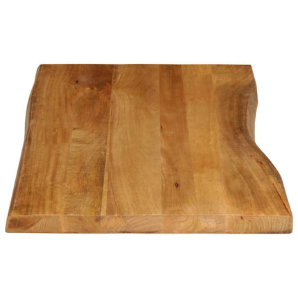 Bordsskiva 120x60x2,5 cm levande kant massivt mangoträ