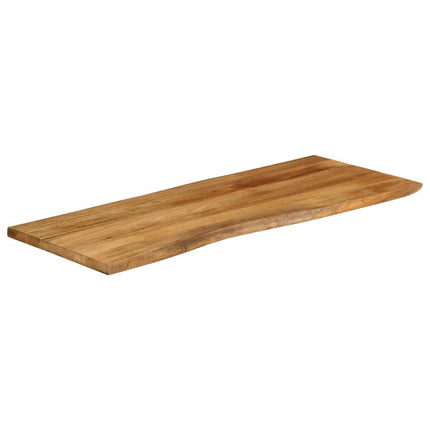 Bordsskiva 140x60x2,5 cm levande kant massivt mangoträ