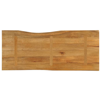 Bordsskiva 140x60x2,5 cm levande kant massivt mangoträ