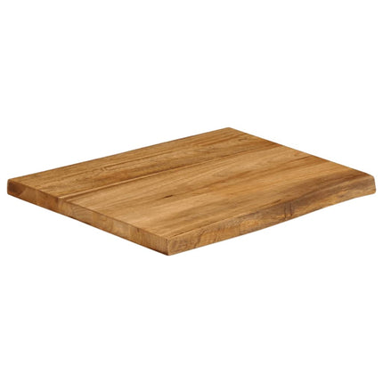 Bordsskiva 40x40x3,8 cm levande kant massivt mangoträ