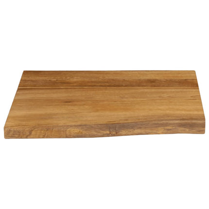 Bordsskiva 40x40x3,8 cm levande kant massivt mangoträ