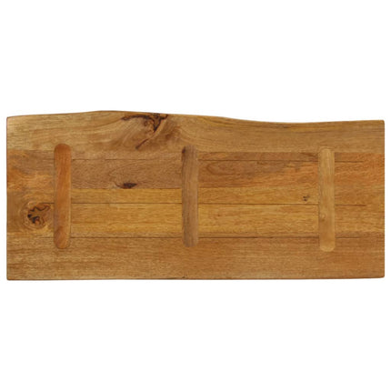 Bordsskiva 90x40x3,8 cm levande kant massivt mangoträ