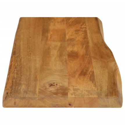 Bordsskiva 100x40x3,8 cm levande kant massivt mangoträ