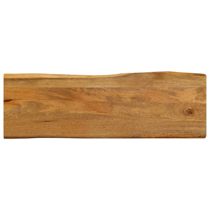 Bordsskiva 120x40x3,8 cm levande kant massivt mangoträ