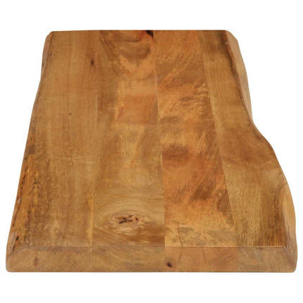 Bordsskiva 120x40x3,8 cm levande kant massivt mangoträ