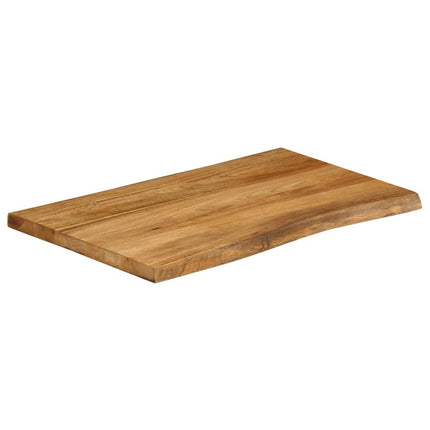 Bordsskiva 80x60x3,8 cm levande kant massivt mangoträ