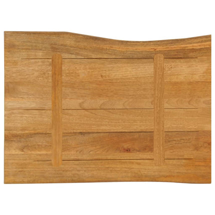 Bordsskiva 80x60x3,8 cm levande kant massivt mangoträ