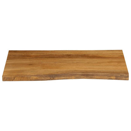 Bordsskiva 90x60x3,8 cm levande kant massivt mangoträ