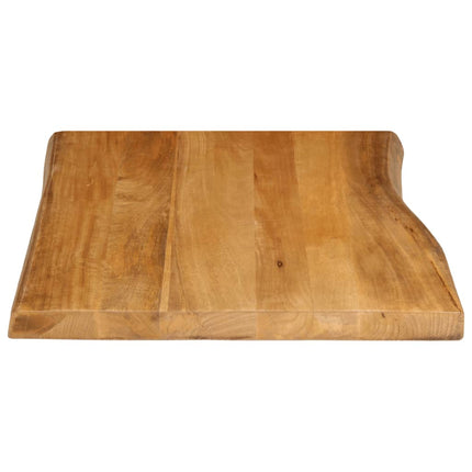 Bordsskiva 90x60x3,8 cm levande kant massivt mangoträ
