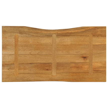 Bordsskiva 110x60x3,8 cm levande kant massivt mangoträ