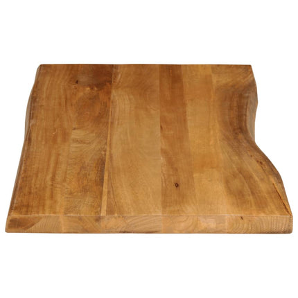 Bordsskiva 120x60x3,8 cm levande kant massivt mangoträ