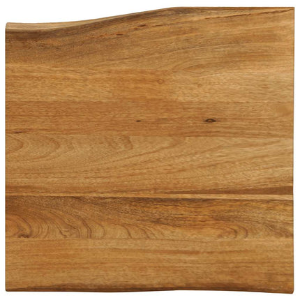 Bordsskiva 80x80x3,8 cm levande kant massivt mangoträ