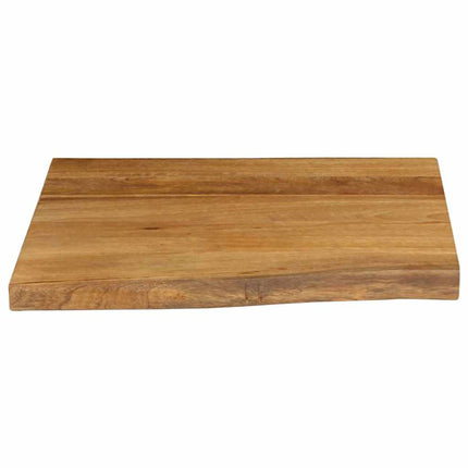 Bordsskiva 80x80x3,8 cm levande kant massivt mangoträ