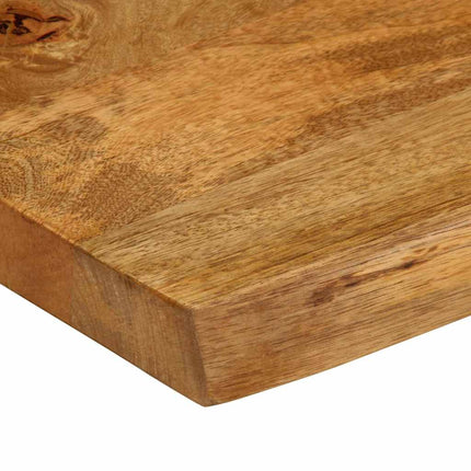Bordsskiva 80x80x3,8 cm levande kant massivt mangoträ