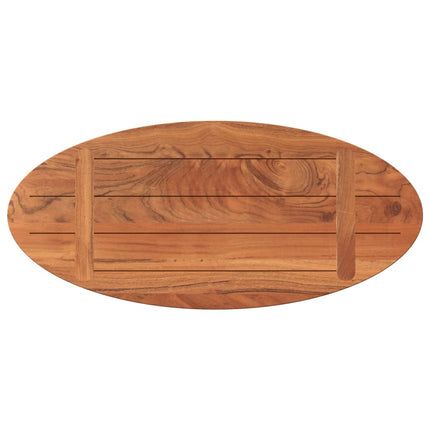 Bordsskiva 80x40x2,5 cm oval massivt akaciaträ
