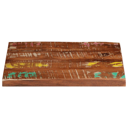 Bordsskiva 40x40x2,5 cm fyrkantig massivt återvunnet trä